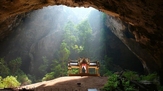 The royal pavilion inside Phraya Nakhon Cave